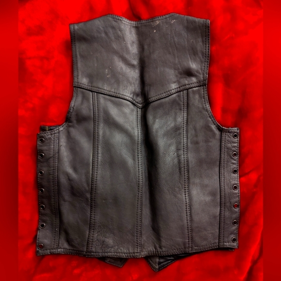 mega force protection leather | Other | Vintage Mega Force Mens Leather Vest | Poshmark
